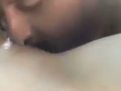 My friend licked the whorish nympho with the shitty brunette hair.